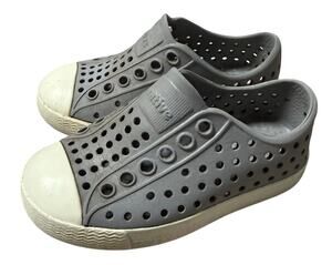 Native Jefferson Shoes Toddler Size C5 Girls Boys Gray Slip on